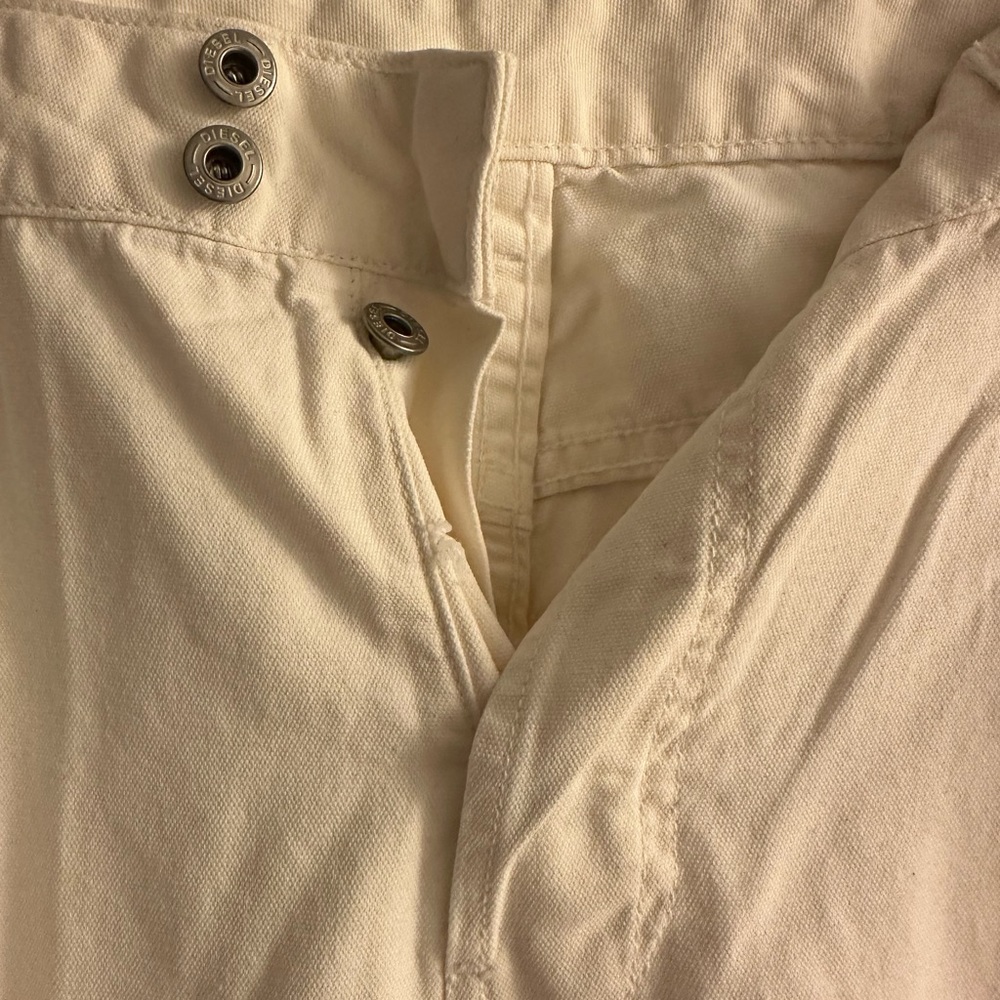 Diesel Industry Denim Division Straight Legged Jeans, White Denim, 2000’s style